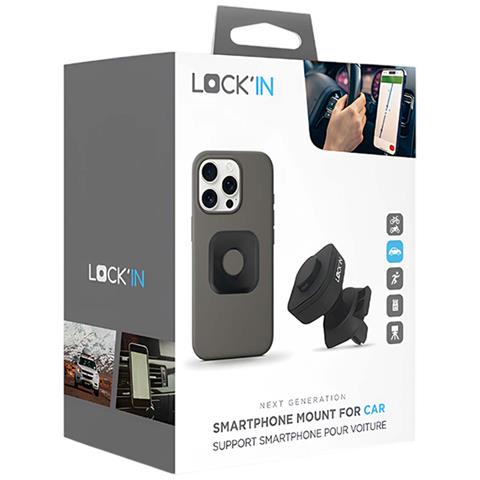 Supporto Per Auto Per Smartphone Da Fissare Alla Griglia Di Ventilazione, Nero - Foto 2