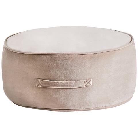 Pouf Yulle Velluto Marrone Chiaro - Foto 2