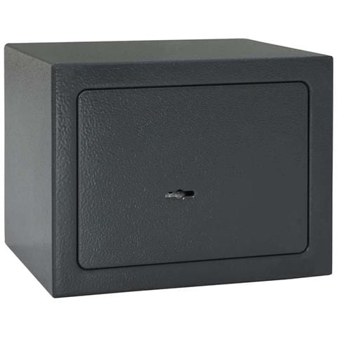 Cassaforte con blocco Grigio 17 x 23 x 17 cm Acciaio - Foto 1