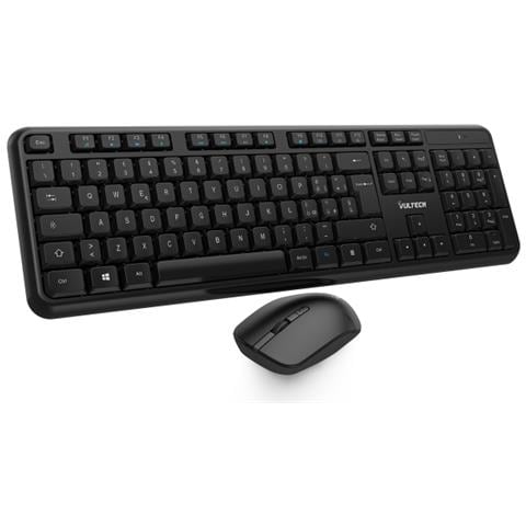 KM-811W tastiera Mouse incluso Ufficio Wireless a RF + USB QWERTY Italiano Nero - Foto 1