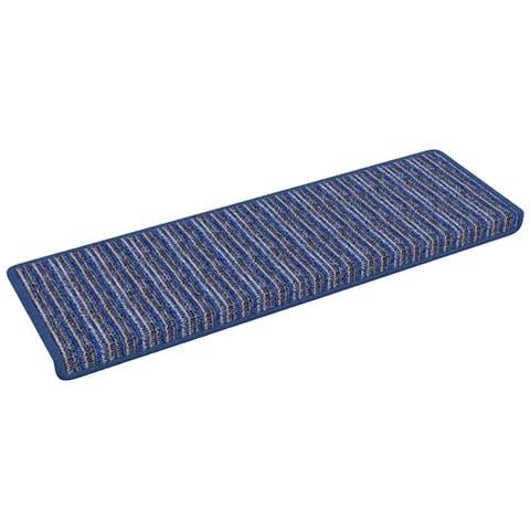 Tappetini per scale autoadesivi 15 pcs Blu 65 x 21 x 4 cm - Foto 1