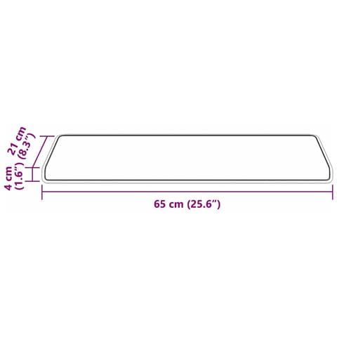 Tappetini per scale autoadesivi 15 pcs Blu 65 x 21 x 4 cm - Foto 9