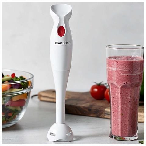 Frullatore A Immersione Ergonomico Da 300w Con Lama In Acciaio Inox - Foto 5