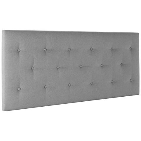 Testiera Imbottita Turin 150x60 Cm Grigio - Foto 1