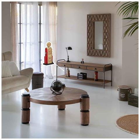 Dispenser Salvadanaio In Metallo Rosso 12,5x7x26h - Foto 2