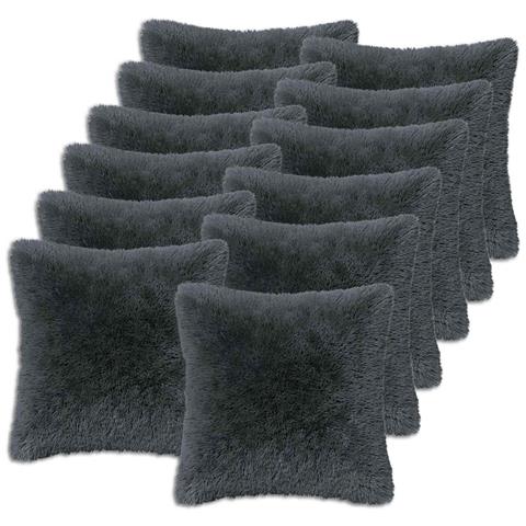 Cuscino con cuscino HEERLEN 12 pz Antracite Fleece PV - Foto 1