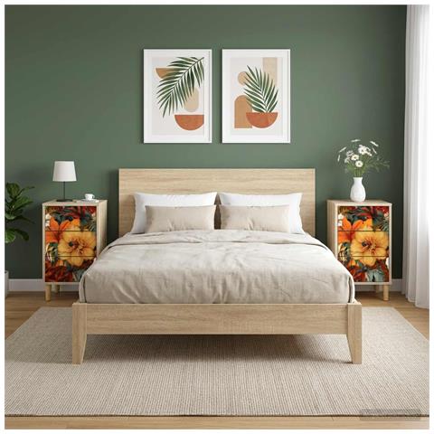 Armadio da Notte GENNEP 2 pz Rovere Sonoma 36 x 33 x 60 cm - Foto 2