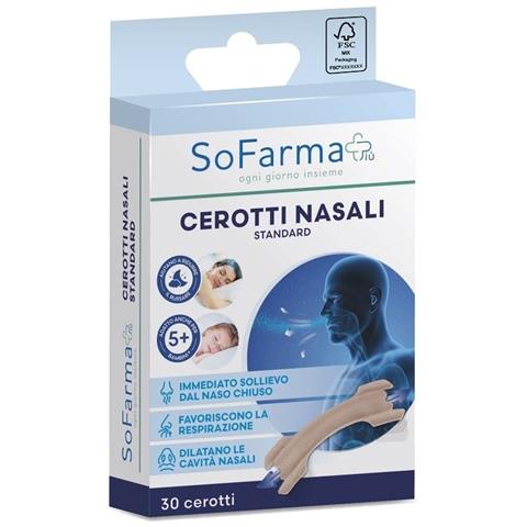 Cerotto Nasale Classico 30 Pezzi Sofarmapiu' - Foto 1