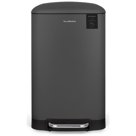 N°731,Pattumiera a pedale, Acciaio inox, Capacità 30 L, Cestino estraibile, Design elegante, Chiusura silenziosa, Grigio antracite - Foto 1