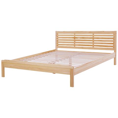 Letto Matrimoniale Moderno In Legno Marrone Chiaro 180x200cm Carnac - Foto 26