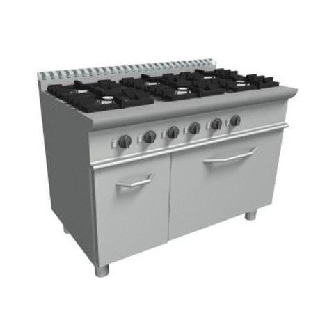 Gaggioli - Cucina 6 Fuochi a gas con forno elettrico - Dim. cm. 120x70x85h  - ePRICE