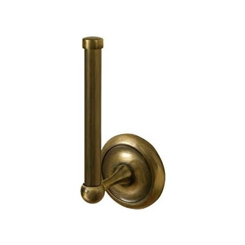 00404 Deco Portarotolo Carta Igienica Di Scorta Con Finitura In Colore Di Ottone Anticato, 7.5 X 8 X 17.5 Cm - Foto 2