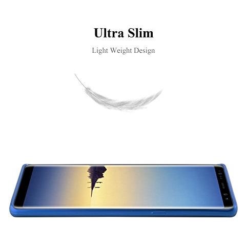 Custodia Compatibile Con Samsung Galaxy Note 8 In Blu Metallico - Coperchio Protettivo In Silicone Tpu Flessibile - Foto 2