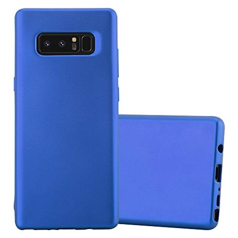 Custodia Compatibile Con Samsung Galaxy Note 8 In Blu Metallico - Coperchio Protettivo In Silicone Tpu Flessibile - Foto 1