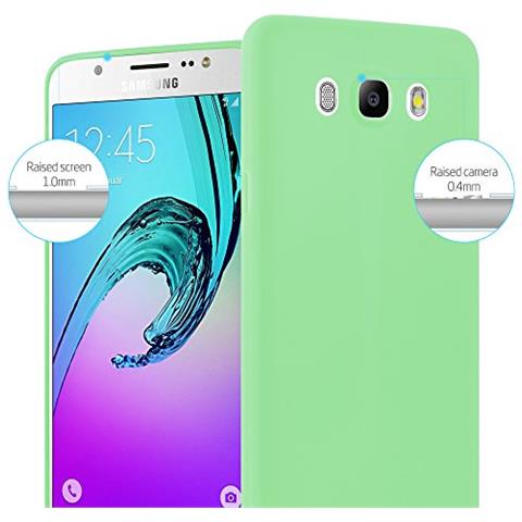 Custodia Compatibile Con Samsung Galaxy J7 2016 In Candy Pastello Verde - Coperchio Protettivo In Silicone Tpu Flessibile - Foto 2