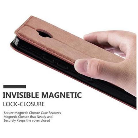 Custodia Compatibile Con Nokia Lumia 650 In Marrone Cappuccino - Coperchio Protettiva Con Chiusura Magnetica, Funzione Stand E Tasca Per Le Carte - Foto 9