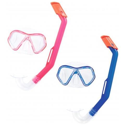 Set Glider 3-6 Anni Maschera C lenti Inpolicarb Boccaglio In Silicone 2 Col. Be - Foto 1