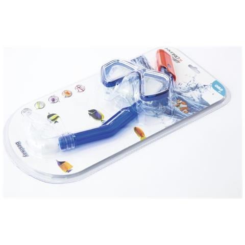 Set Glider 3-6 Anni Maschera C lenti Inpolicarb Boccaglio In Silicone 2 Col. Be - Foto 3