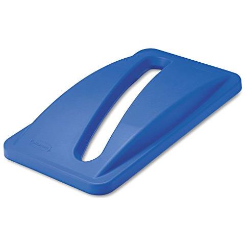 Coperchio Slim Jim Blu Con Feritoia Per Carta Rubbermaid - Foto 1