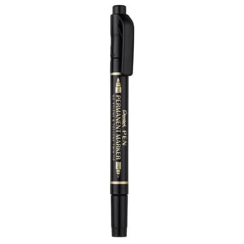 Marcatore Permanente Doppia Punta Twin Tip Tratti F-m Nero N75w-ae - Foto 1
