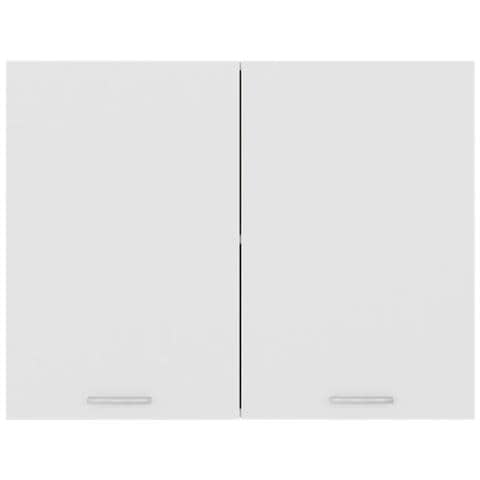 Mobile Pensile “Lyon” Bianco 80x31x60 cm in Legno Multistrato - Foto 2