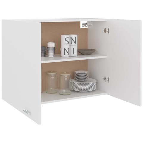 Mobile Pensile “Lyon” Bianco 80x31x60 cm in Legno Multistrato - Foto 9