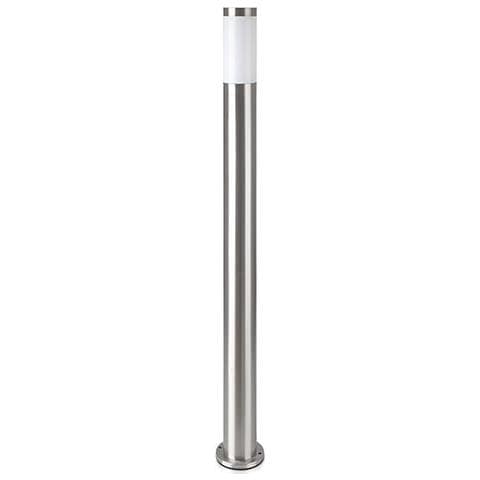 V-tac Vt-838 Portalampada Wall Light Da Giardino Con Fissaggio A Terra 110cm In Acciaio Inox Nickel Satinato 1xe27 Ip44 - Sku 8962 - Foto 1