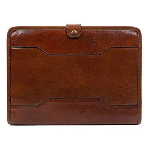 Tempo Resistenza A Mano Crafted Pieno Fiore In Pelle Del Cuoio Del Supporto Dellorganizzatore Portfolio Holder Laptop (ambra) - Foto 1