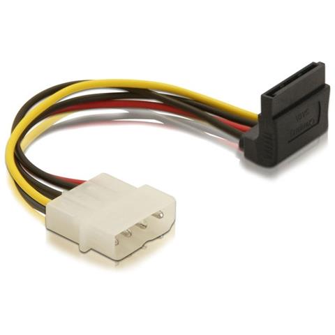 Power HDD SATA Cable, Maschio / maschio, 0,15m, Nero, Rosso - Foto 1