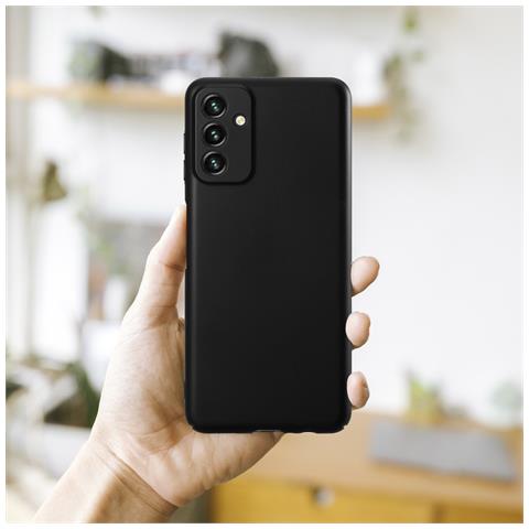 Custodia Compatibile Con Samsung Galaxy A13 5g In Nero Metallo - Hard Case Coperchio Protettivo In Look Metallico Contro I Graffi E Gli Urti - Foto 6