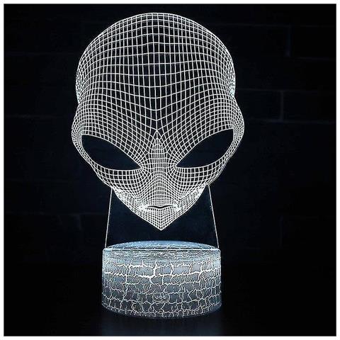 Lampada 3D A Cubo Con Effetto Ottico - Luce Notturna LED Con 7 Colori E Touch Switch, Alimentazione USB, Decorazione Da Tavolo - 2