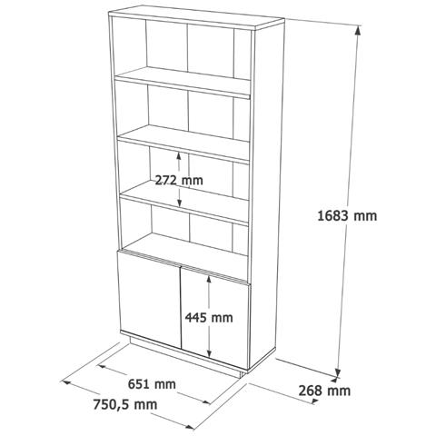 Teo Armadio Per Stoviglie Con Ripiani E 2 Ante - Foto 4