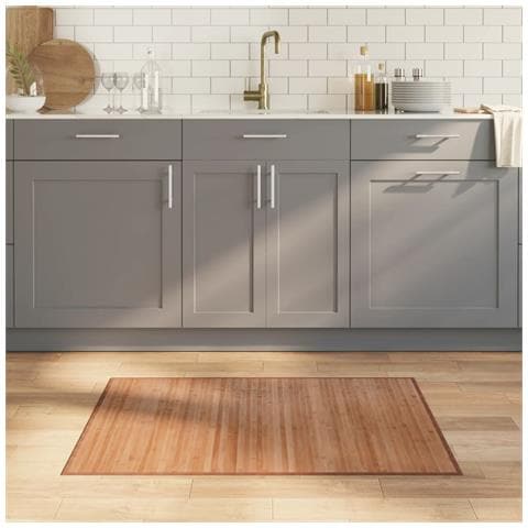 Tappeto Rettangolare Natura 70x100 Cm In Bambù - Foto 1