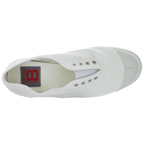 French Tennis Elly Scarpe Sportive Da Bambino Bianche Slip-on 33 - Foto 2