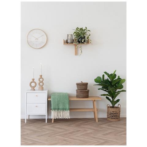 Plaid Carmel - Verde - Lana - 130x170x0,5 Cm - Foto 2