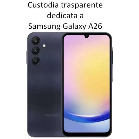 Ultra Slim Custodia Tpu Silicone 0,3mm Cover Case Per Samsung Galaxy A26 5g Trasparente - Foto 2