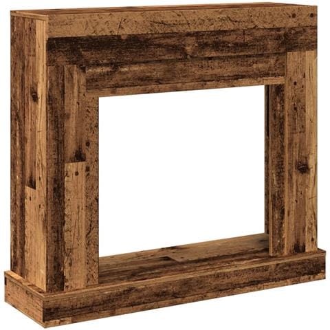 Cornice Per Camino Legno Antico 100x30x87,5 Cm In Truciolato - Foto 2
