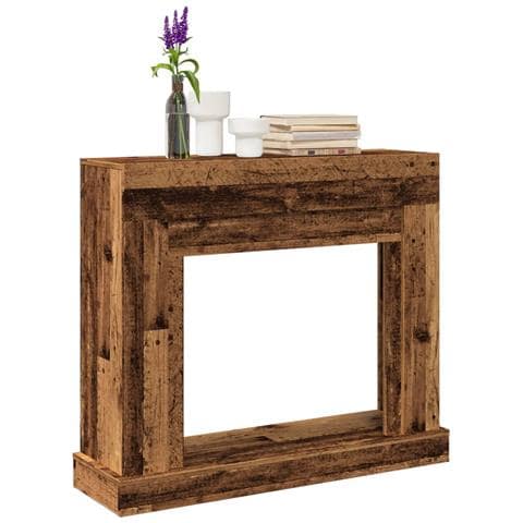 Cornice Per Camino Legno Antico 100x30x87,5 Cm In Truciolato - Foto 1