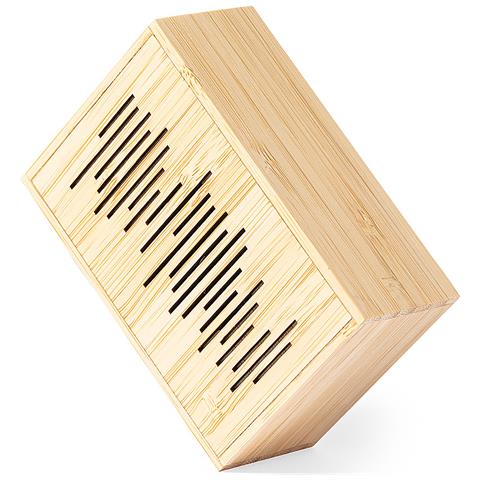 Altoparlante Di Ricarica Solare. Bluetooth Di Bambù Naturale. Potenza Sonora 3w. Batteria 400 Mah 9,5x3,8x6,5 Cm. Colore Del Legno - Foto 1