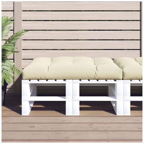 Cuscino Per Pallet Crema 120x80x12 Cm In Tessuto - Foto 1