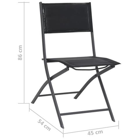 Lusso Casadino - Sedie Da Giardino Pieghevoli 2 Pz In Acciaio E Textilene - Foto 8