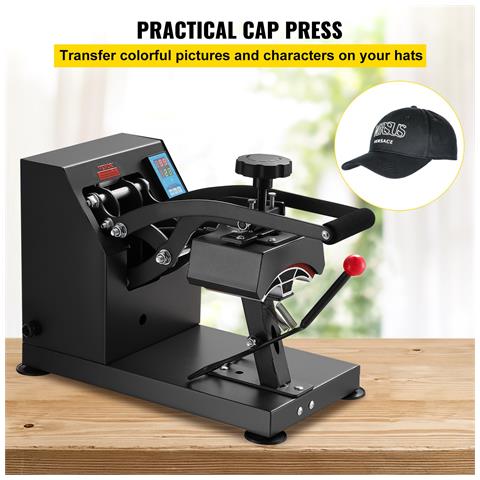 Termopressa Pressa Di Calore Trasferimento 350w 220v 3,5 X 5,5 Pollici Pressa Per Cappelli Per Qualsiasi Segno Colorato Per Pubblicità Regali - Foto 2