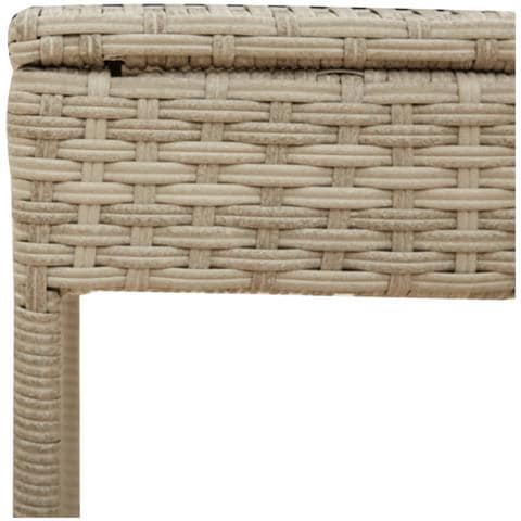 Lettini Prendisole 2 pz con Baldacchino e Tavolino Polyrattan - Foto 9