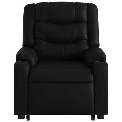 Poltrona Alzapersona Massaggiante Elettrica Nera in Similpelle - Foto 9