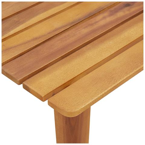 Sedie da Giardino con Tavolo 3 pcs Nero Legno Massello di Acacia - Foto 9