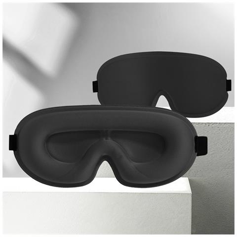Mascherina Per Occhi 3d Sagomata - Comfort E Oscurità Per Un Riposo Ottimale Black - Foto 3