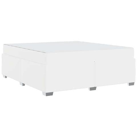 Struttura del letto Bianco 180 x 200 cm Pelle sintetica - Foto 1