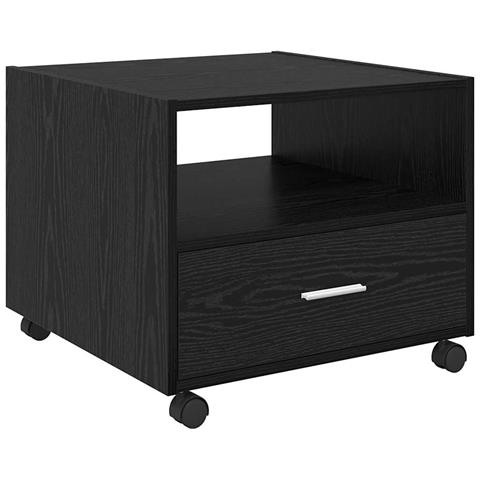 Tavolino da salotto with Drawer Rovere nero 55 x 55 x 45 cm - Foto 1