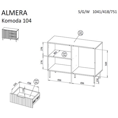 ALMERA 5903815010736 cassettiera - Foto 2