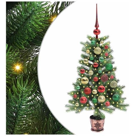 Albero di Natale con 150 LED con supporto Verde 90 cm PE - Foto 1